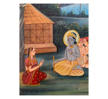 Cargar imagen en el visor de la galería, Impresión hindú "Krishna en el río"